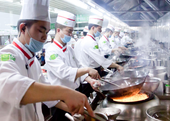 Restaurant kitchen in Guilin